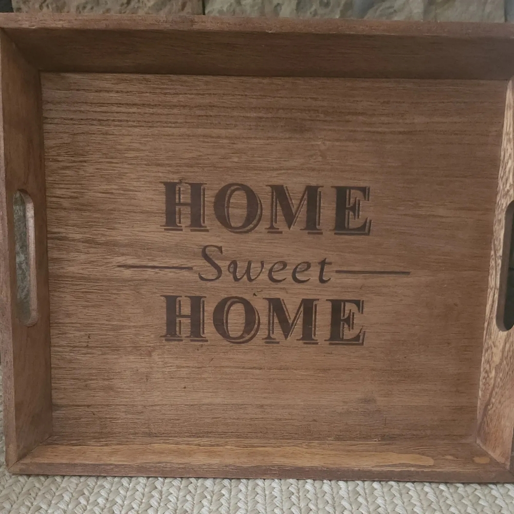 Home Sweet Home wooden tray